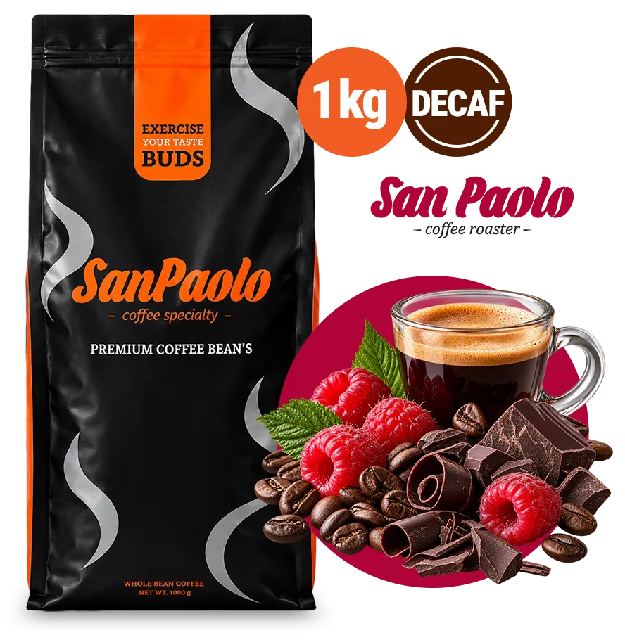 San Paolo - Ugandai csokis málna - Koffeinmentes